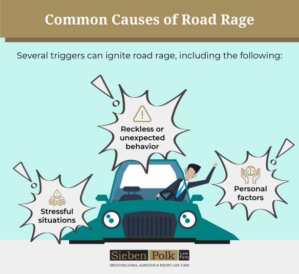 common causes of road rage infographic