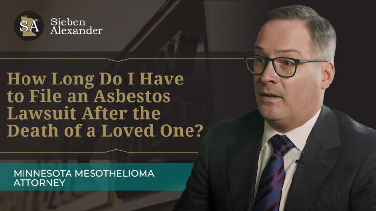 What to Expect After Contacting Our Asbestos How Long Do I Have to File an Asbestos Lawsuit After the Death of a Loved One? Thumbnail photo of Minnesota Asbestos Attorney Chad Alexander