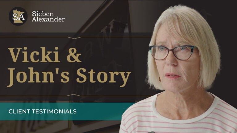 Vicki & John's Story A client Testimonial of a Mesothelioma Lawsuit handled by Sieben Alexander
