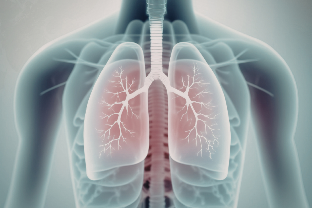 an xray image of the lungs