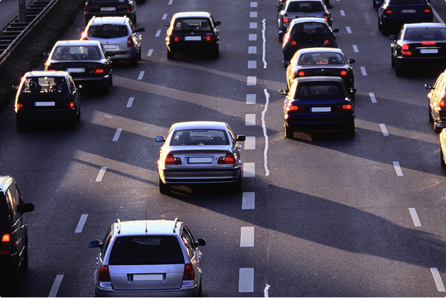 Lane splitting on Minnesota highway