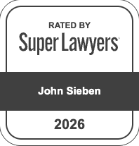 Attorney John Sieben, Rated by Super Lawyers 2026